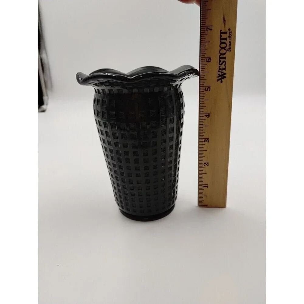 Vintage Ebony Black  Vase 5.5